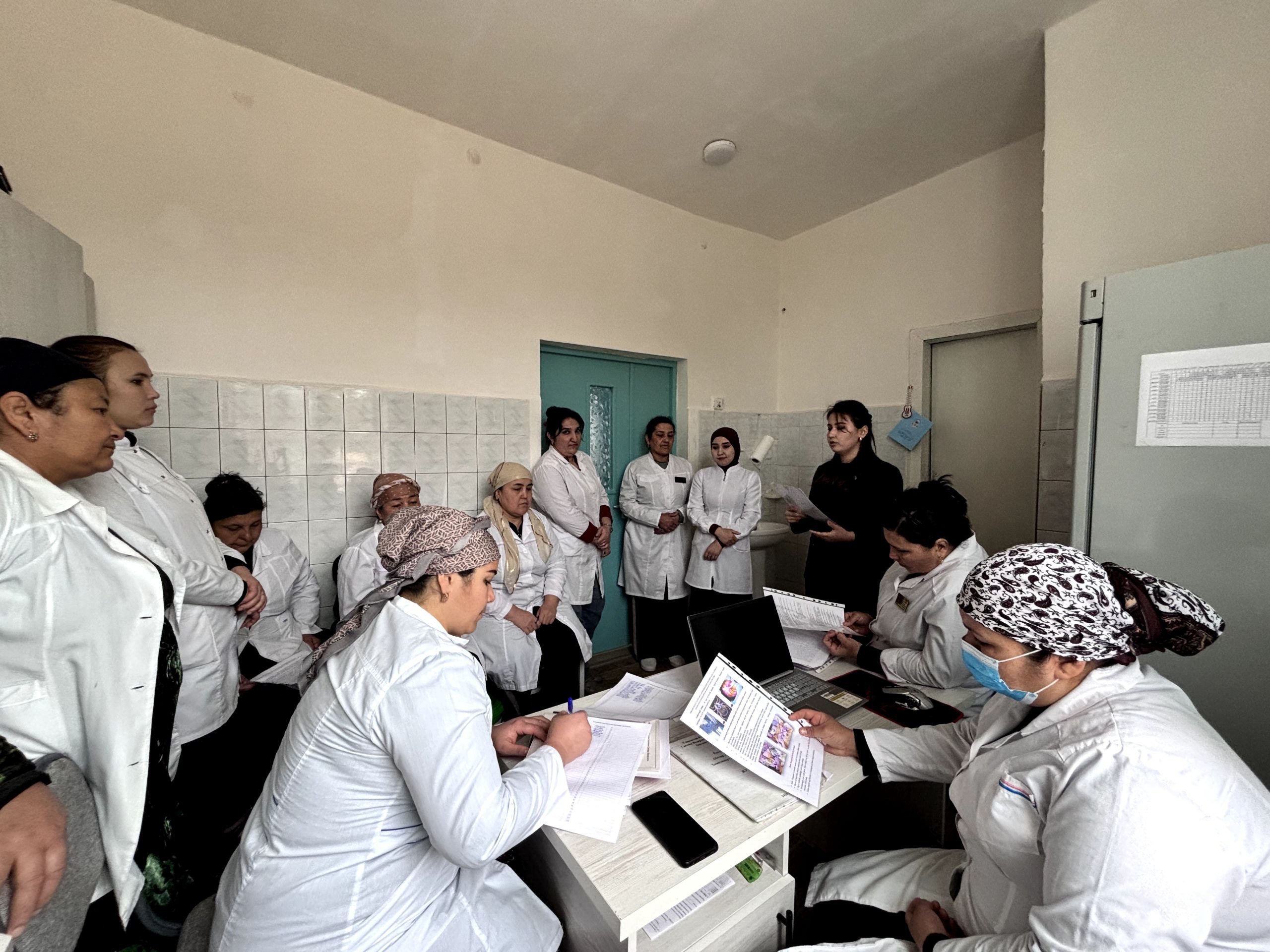 Oilaviy poliklinikalarda 310-son buyruqga asosan o'qitilish ishlari olib borildi.