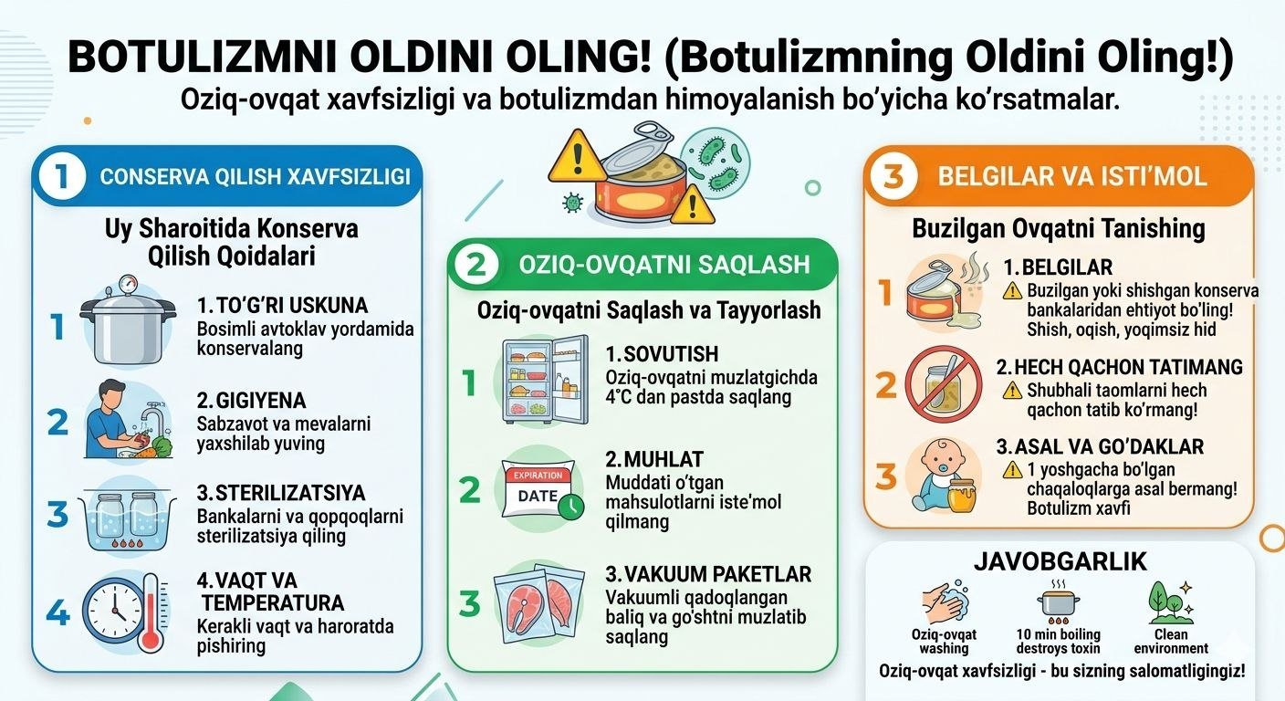 BOTULIZMNI OLDINI OLING!